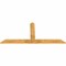 Ekena Millwork Portland Rough Sawn Timber Gable Bracket, Western Red Cedar, 84"W x 38"H x 2"D x 6"F, 11/12 Pitch GBW084X38X0206POR00RWR - alternate 5